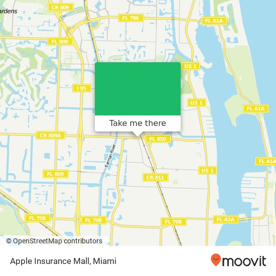 Mapa de Apple Insurance Mall