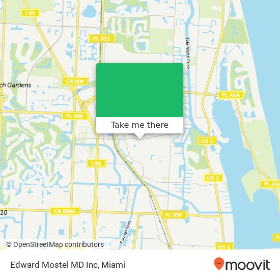 Edward Mostel MD Inc map