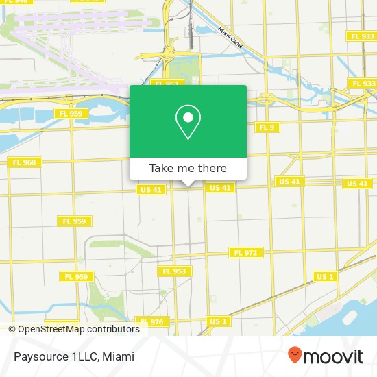 Mapa de Paysource 1LLC