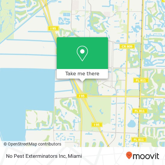 No Pest Exterminators Inc map