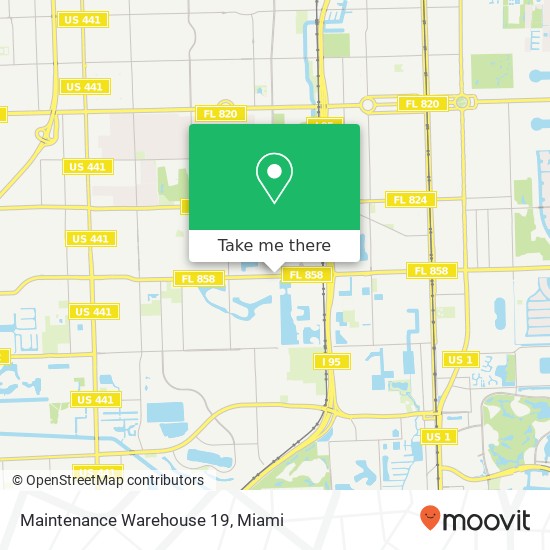 Maintenance Warehouse 19 map