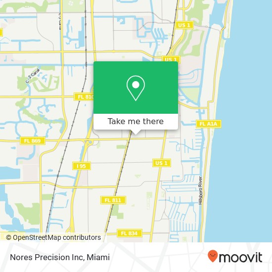 Nores Precision Inc map