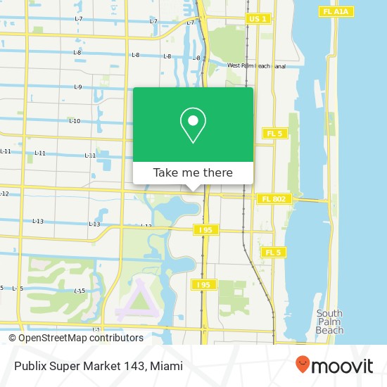 Mapa de Publix Super Market 143