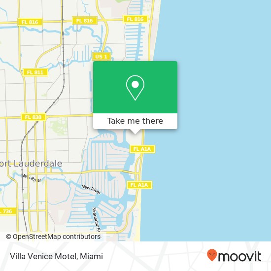 Mapa de Villa Venice Motel