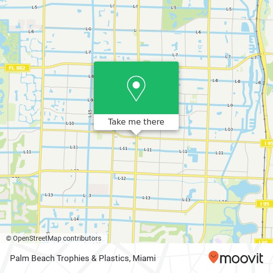 Palm Beach Trophies & Plastics map