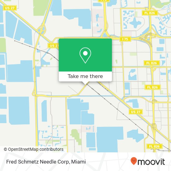 Fred Schmetz Needle Corp map
