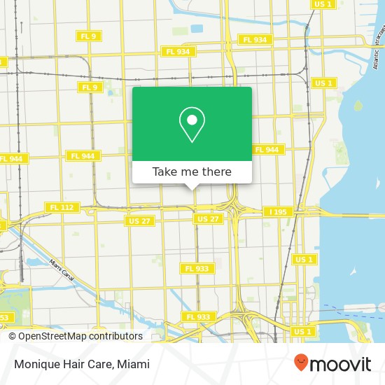 Monique Hair Care map