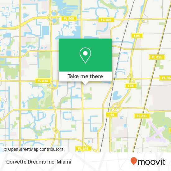 Corvette Dreams Inc map