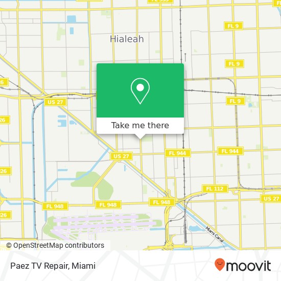 Paez TV Repair map