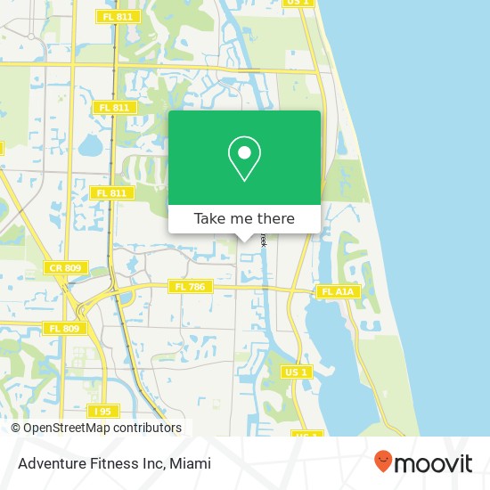 Adventure Fitness Inc map