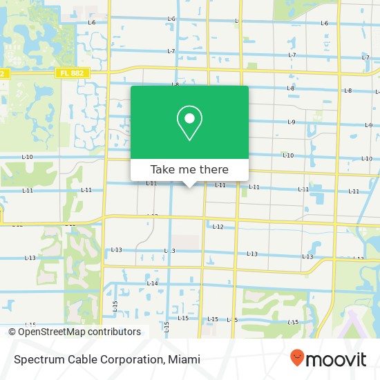 Mapa de Spectrum Cable Corporation