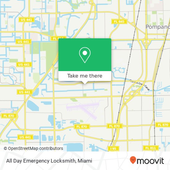 All Day Emergency Locksmith map