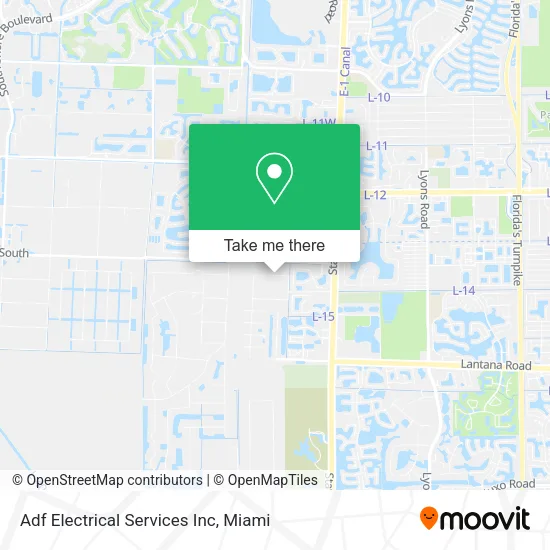 Adf Electrical Services Inc map