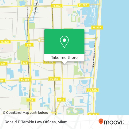 Ronald E Temkin Law Offices map