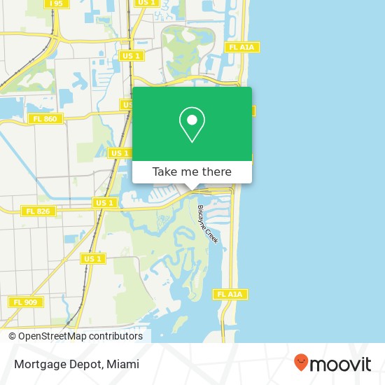 Mapa de Mortgage Depot