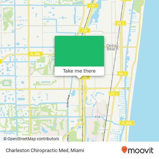 Charleston Chiropractic Med map