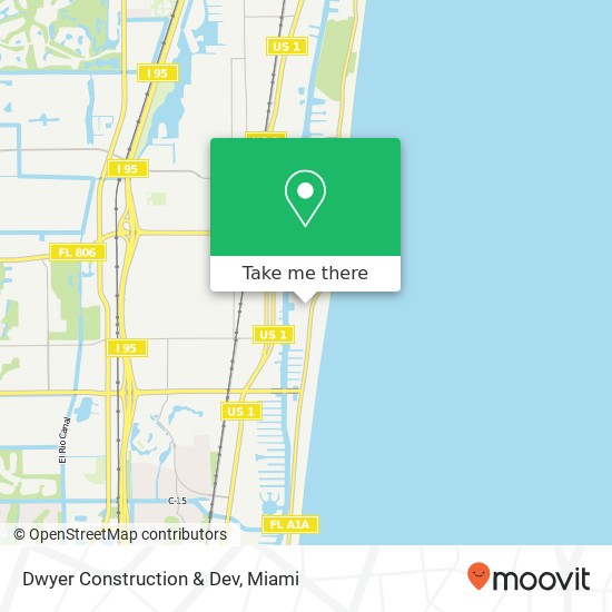 Dwyer Construction & Dev map