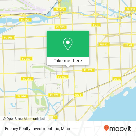 Feeney Realty Investment Inc map