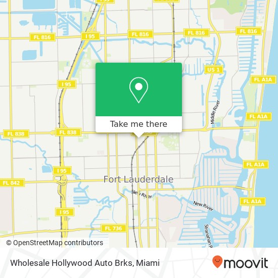 Mapa de Wholesale Hollywood Auto Brks