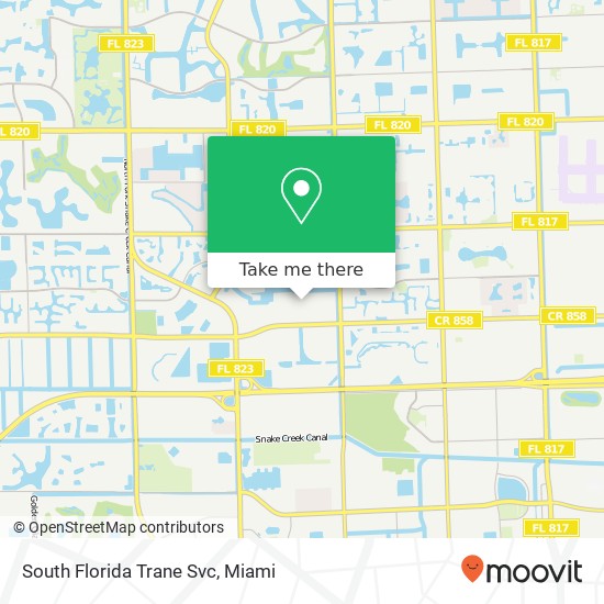 Mapa de South Florida Trane Svc