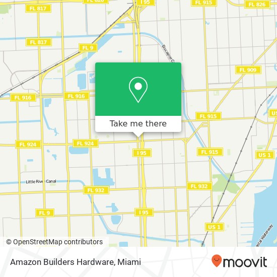 Mapa de Amazon Builders Hardware