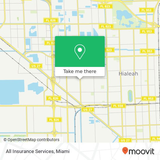 All Insurance Services map