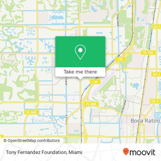 Mapa de Tony Fernandez Foundation