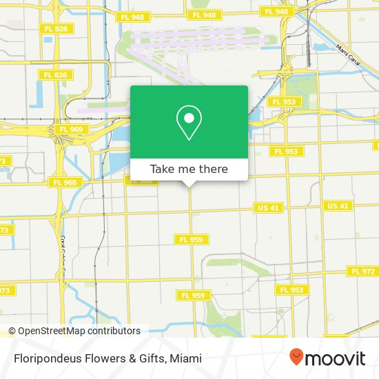 Floripondeus Flowers & Gifts map