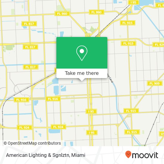 American Lighting & Sgnlztn map