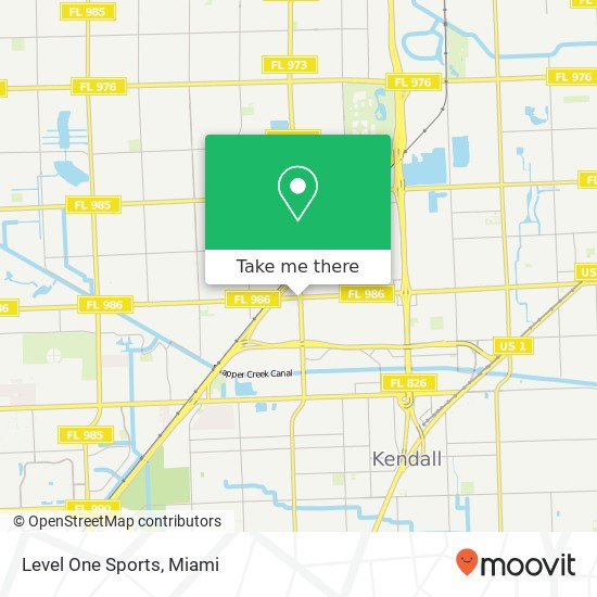 Level One Sports map