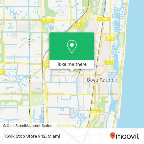 Mapa de Kwik Stop Store 942