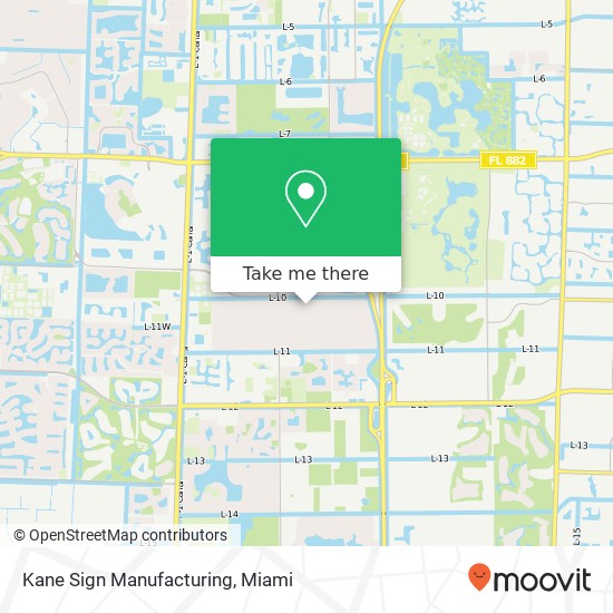 Mapa de Kane Sign Manufacturing