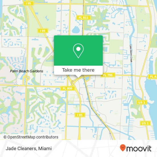 Jade Cleaners map