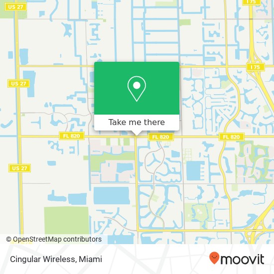 Mapa de Cingular Wireless