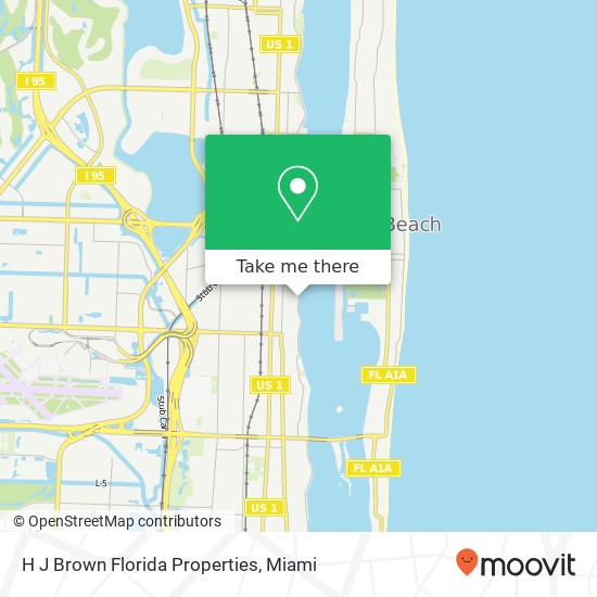 H J Brown Florida Properties map