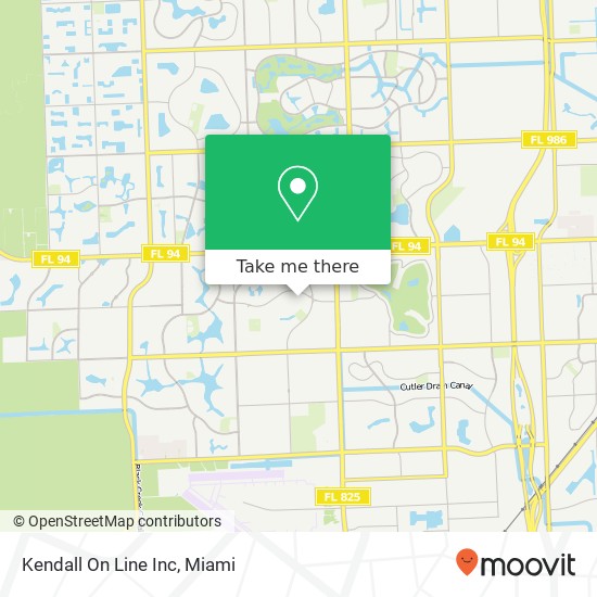 Mapa de Kendall On Line Inc