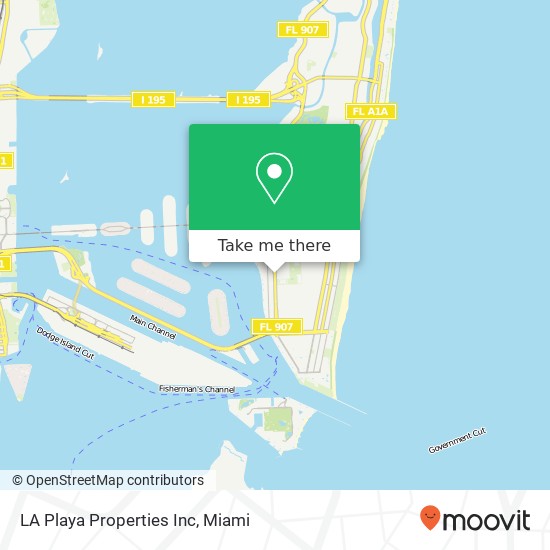 LA Playa Properties Inc map