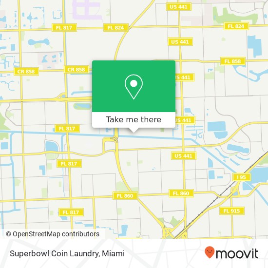 Superbowl Coin Laundry map