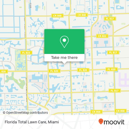 Mapa de Florida Total Lawn Care