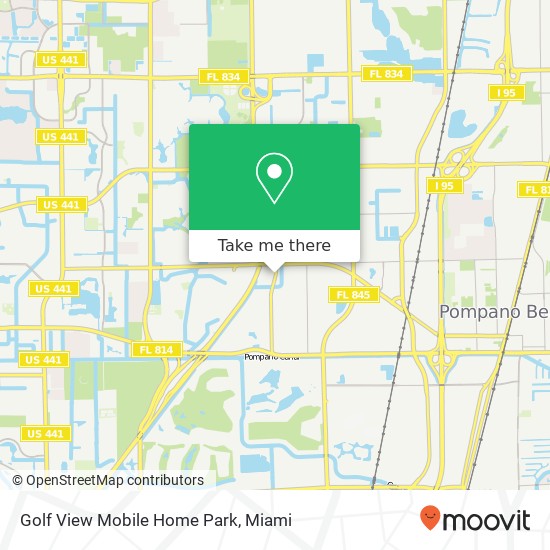 Golf View Mobile Home Park map