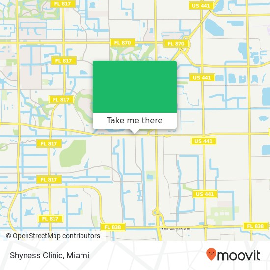 Shyness Clinic map