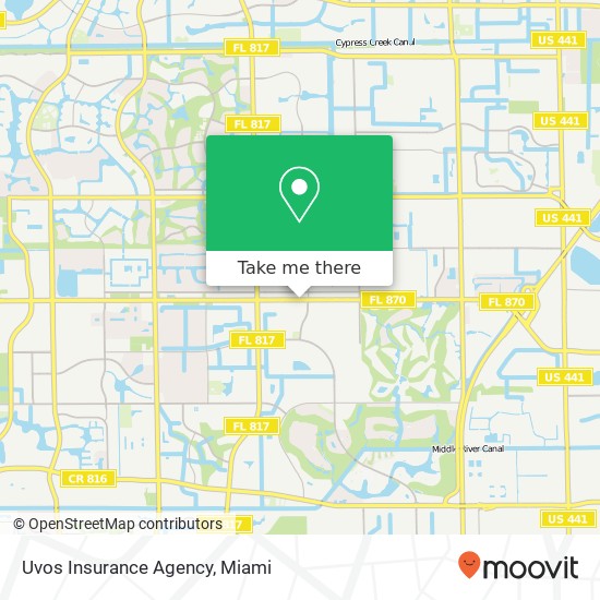 Uvos Insurance Agency map