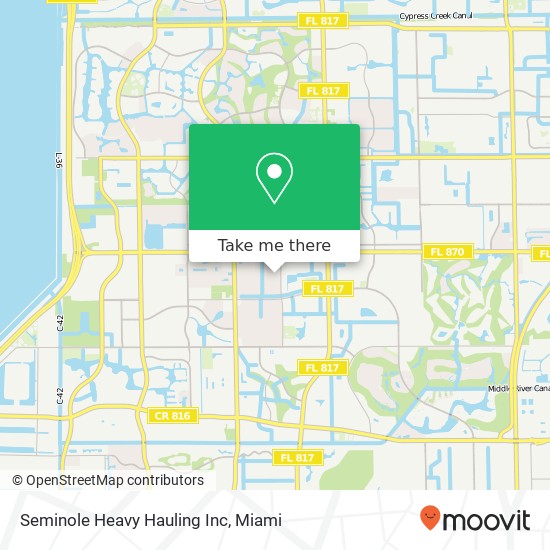 Mapa de Seminole Heavy Hauling Inc