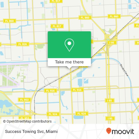 Mapa de Success Towing Svc