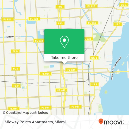 Midway Points Apartments map