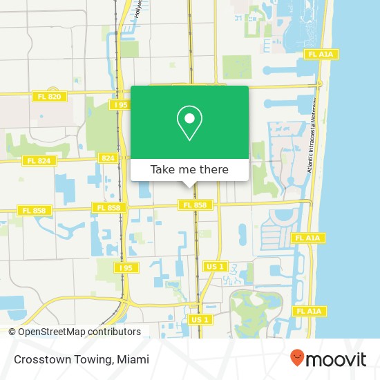 Crosstown Towing map