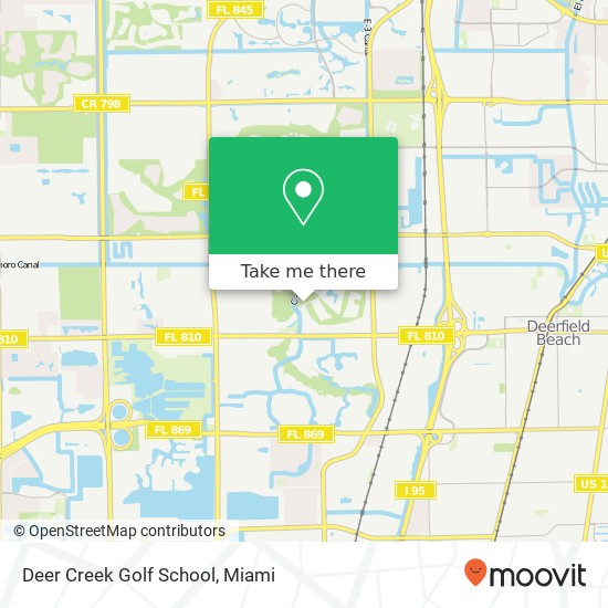 Deer Creek Golf School map