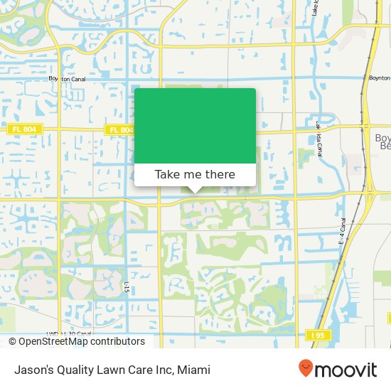 Jason's Quality Lawn Care Inc map