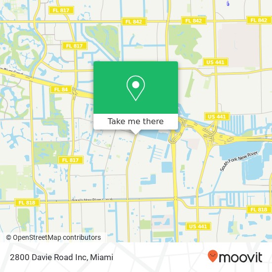 Mapa de 2800 Davie Road Inc