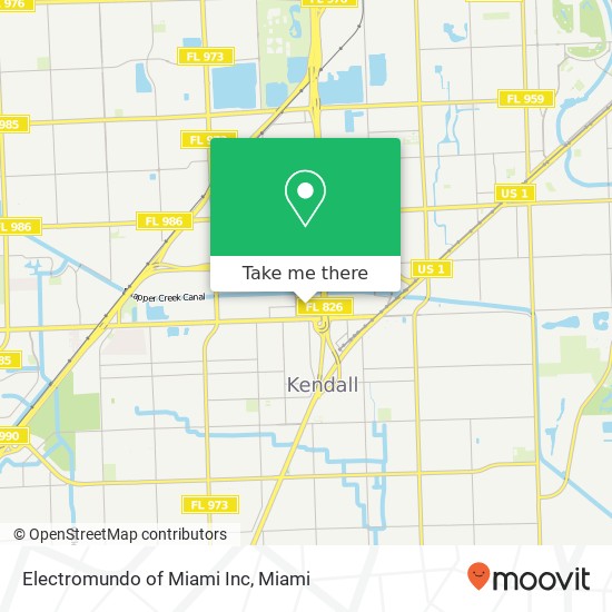 Mapa de Electromundo of Miami Inc